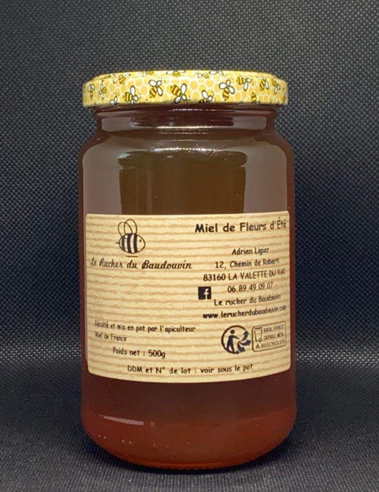 Miel de Fleurs d'Été Provence Liquide | Rucher Baudouvin